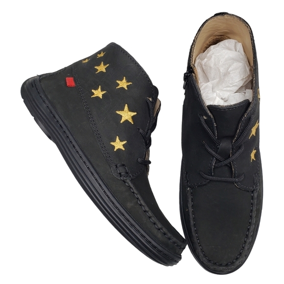 Marc JosephNIB Houston Bootie Black Nobuck Leather Lace Up Boots Boy's 2